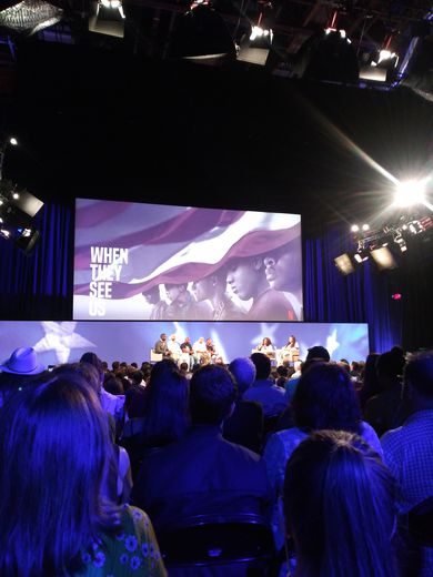 Oprah Winfrey and Ava DuVernay screening