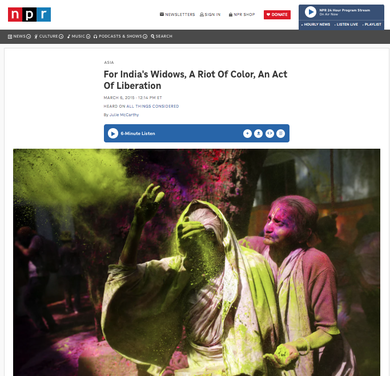For India's Widows, A Riot Of Color, An Act Of Liberation