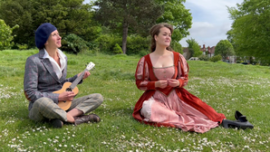 Portrait of a Cat Lady on Fire